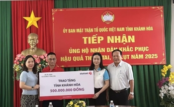 Cục Quản lý Công sản và Vietlott hỗ trợ người dân tỉnh Khánh Hòa sau đợt bão lũ lịch sử