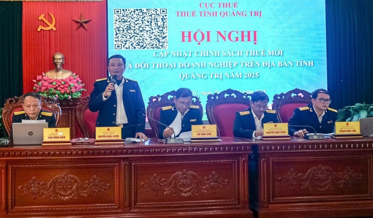 Thuế tỉnh Quảng Trị phổ biến chính sách thuế mới và đối thoại doanh nghiệp năm 2025