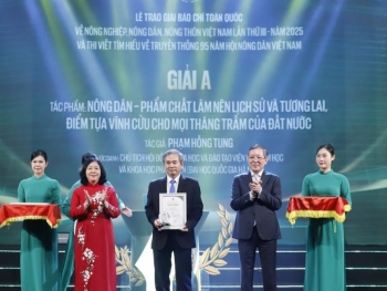 Vinh danh trao giải cho 45 tác phẩm báo chí viết về nông nghiệp, nông dân, nông thôn