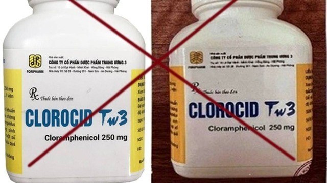 Cục Quản lý dược cảnh báo thuốc Clorocid TW3 bị làm giả