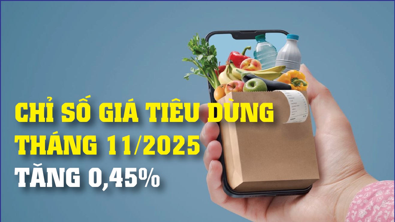 Infographics: Chỉ số giá tiêu dùng 11 tháng tăng 3,29%