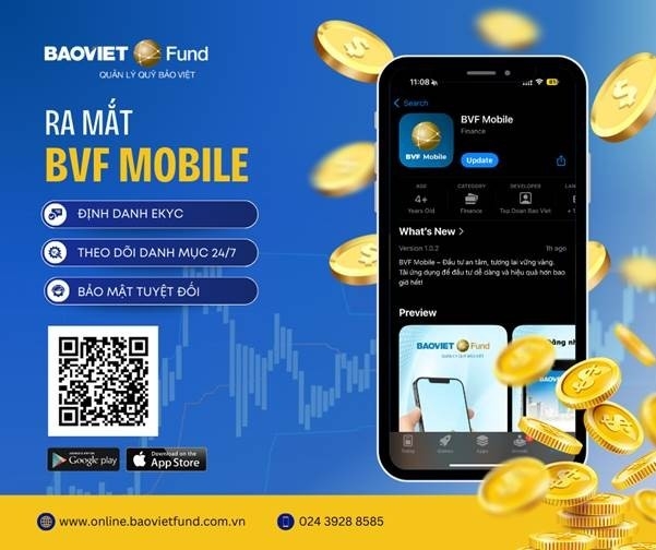 Baoviet Fund ra mắt ứng dụng BVF Mobile, ứng dụng đầu tư và giao dịch chứng chỉ quỹ thông minh