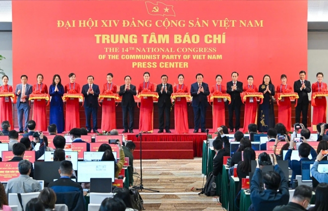 Khai trương Trung tâm Báo chí và Họp báo quốc tế về Đại hội XIV của Đảng