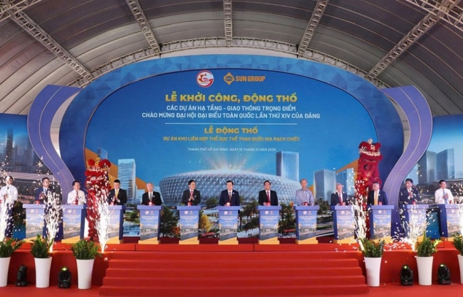 TP. Hồ Chí Minh động thổ dự án Khu liên hợp thể dục thể thao quốc gia Rạch Chiếc