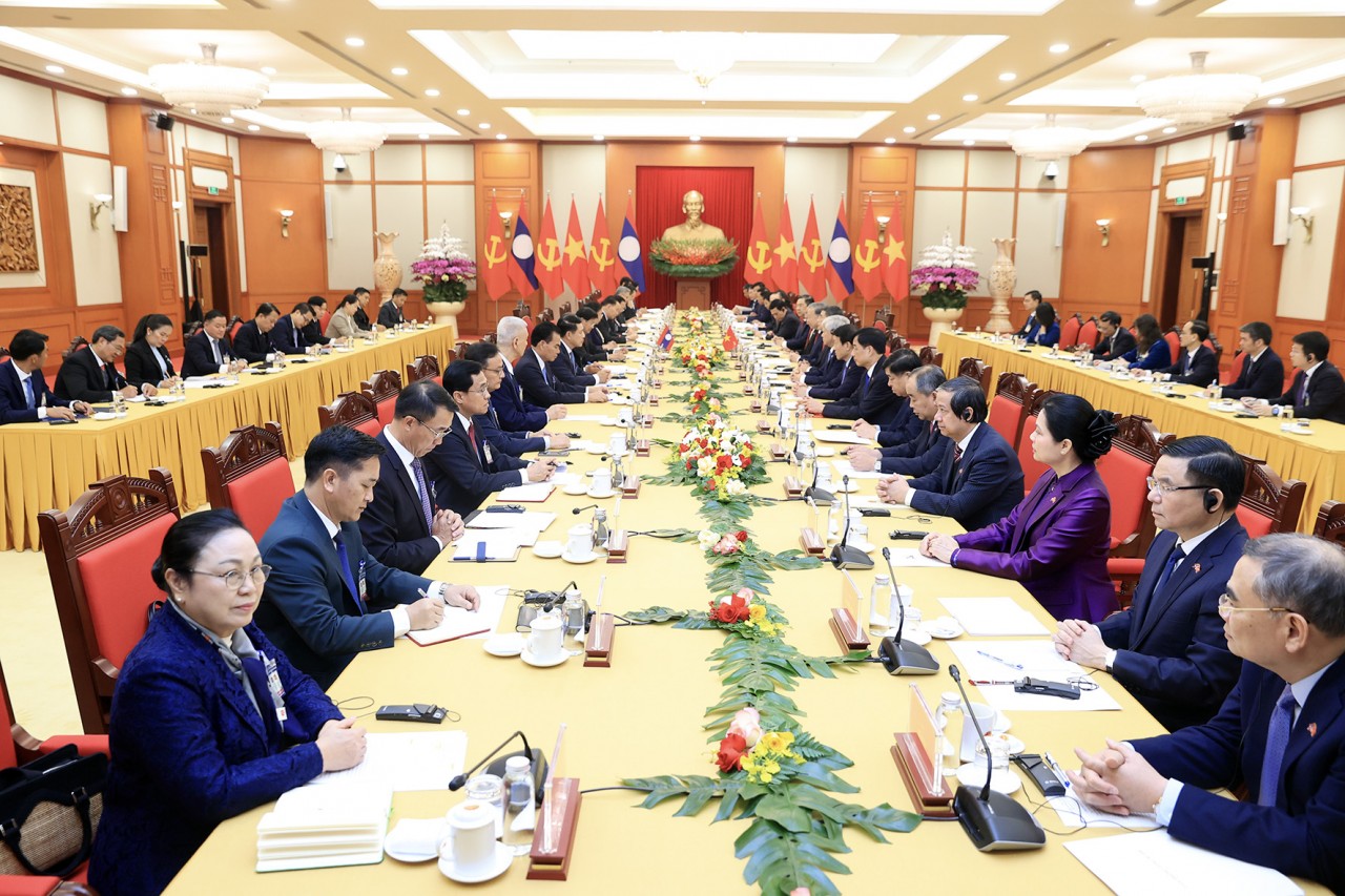 Tổng Bí thư Tô Lâm chủ trì Lễ đón Tổng Bí thư, Chủ tịch nước Lào Thongloun Sisoulith Tổng Bí thư Tô Lâm chủ trì Lễ đón Tổng Bí thư, Chủ tịch nước Lào Thongloun Sisoulith