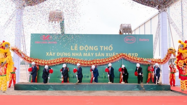 Kim Long Motor Huế hợp tác với Tập đoàn ô tô BYD của Trung Quốc xây dựng nhà máy sản xuất pin điện tử ô tô chất lượng cao tại Việt Nam