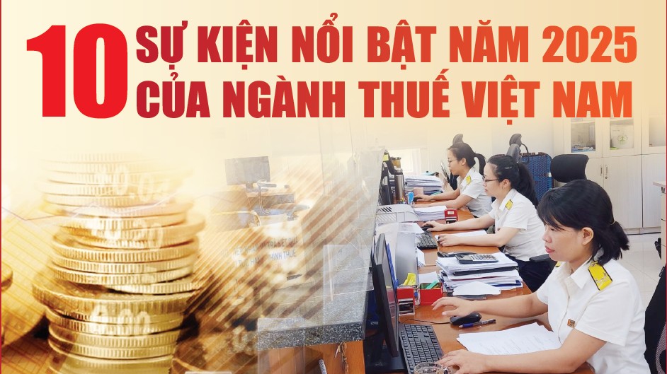 Infographics: 10 sự kiện nổi bật của ngành Thuế trong năm 2025