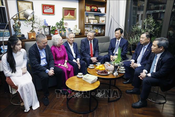 Tổng Bí thư Tô Lâm thăm, chúc Tết Đảng bộ, chính quyền và nhân dân Hà Nội- Ảnh 7.