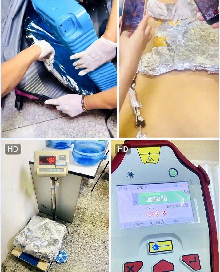 Hải quan triệt phá vụ vận chuyển 4,5 kg cocain quá cảnh qua Sân bay quốc tế Tân Sơn Nhất