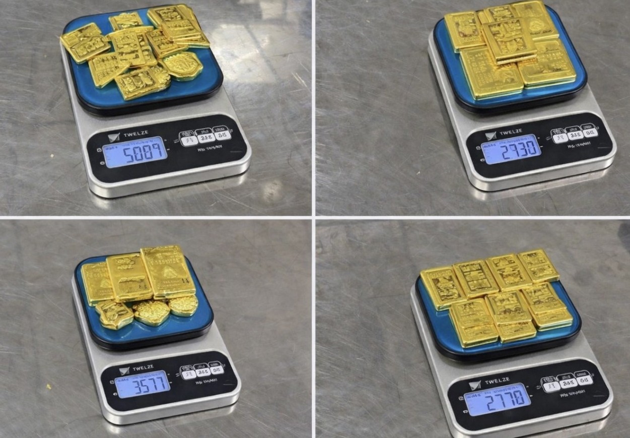 Bắt giữ 4 hành khách giấu 12,3 kg kim loại nghi là vàng miếng tại sân bay Nội Bài