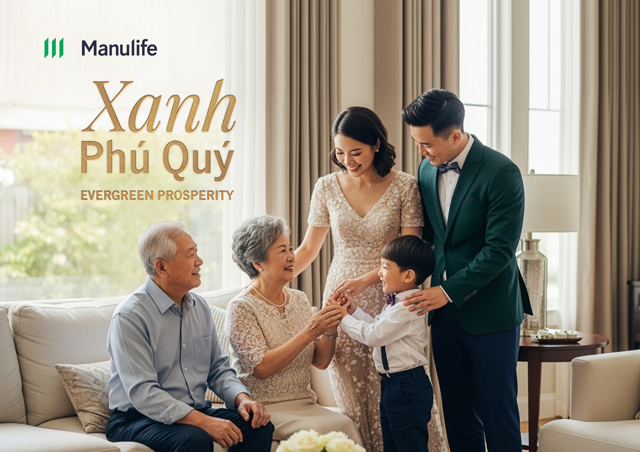 Manulife Việt Nam ra mắt sản phẩm bảo hiểm liên kết đơn vị Xanh Phú Quý, giải pháp bảo hiểm đầu tư kiến tạo gia sản nhiều thế hệ Manulife Việt Nam ra mắt sản phẩm bảo hiểm liên kết đơn vị Xanh Phú Quý, giải pháp bảo hiểm đầu tư kiến tạo gia sản nhiều thế hệ