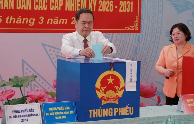 Chủ tịch Quốc hội Trần Thanh Mẫn: Đi bầu cử là quyền và trách nhiệm thiêng liêng của công dân