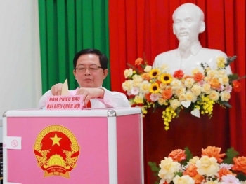 Cử tri tỉnh Gia Lai hân hoan tham gia bầu cử