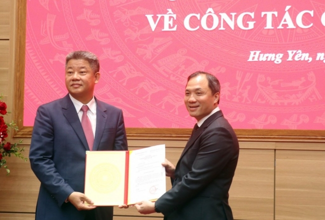 Ông Nguyễn Mạnh Quyền được chỉ định giữ chức Phó Bí thư Tỉnh ủy Hưng Yên