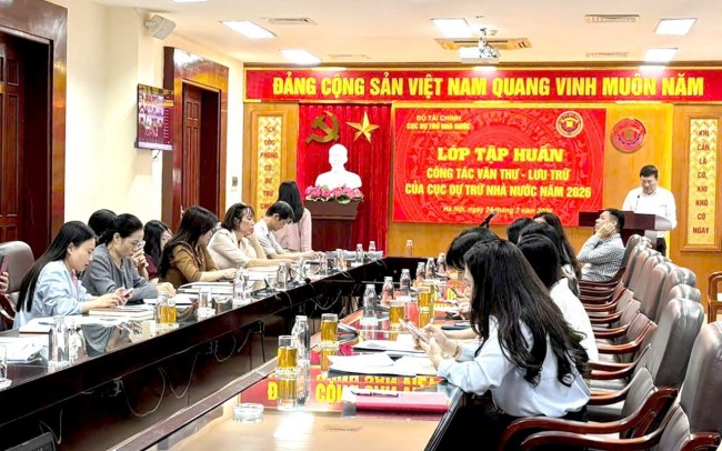 Cục Dự trữ Nhà nước tổ chức tập huấn công tác văn thư, lưu trữ