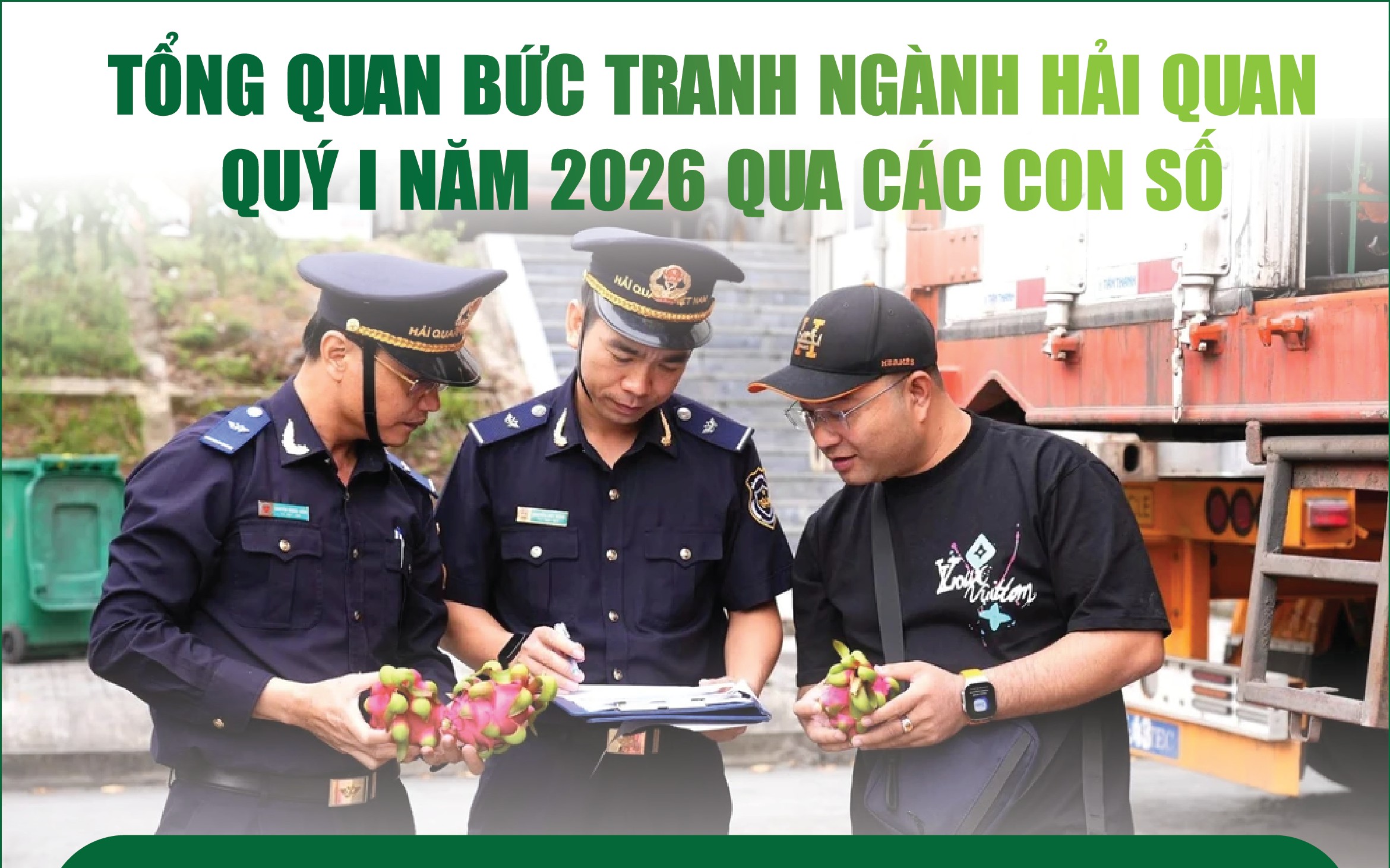 Infographics: Tổng quan bức tranh ngành Hải quan quý I năm 2026 qua các con số