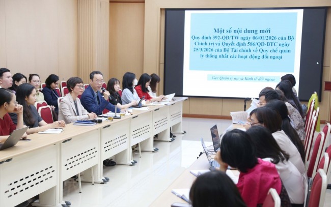 Phổ biến quy chế quản lý thống nhất các hoạt động đối ngoại của Bộ Tài chính