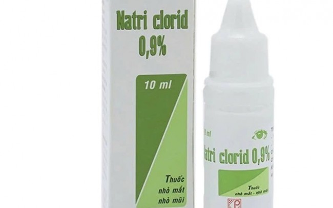 Thu hồi toàn quốc lô thuốc nhỏ mắt Natri clorid 0,9%