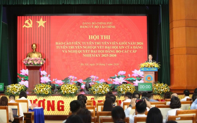 dang uy bo tai chinh to chuc hoi thi bao cao vien tuyen truyen vien gioi trong dang bo bo tai chinh