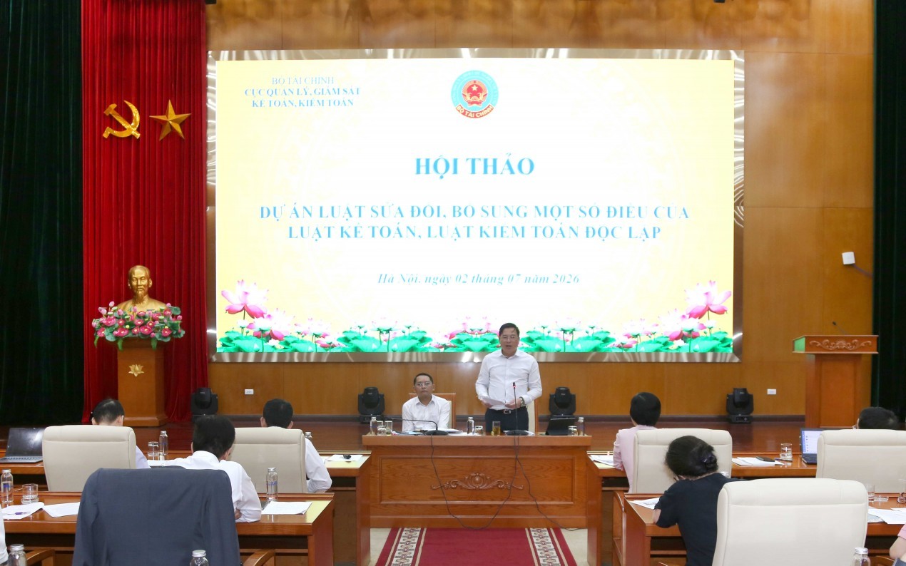 bo tai chinh lay y kien xay dung du thao luat sua doi bo sung luat ke toan va luat kiem toan doc lap