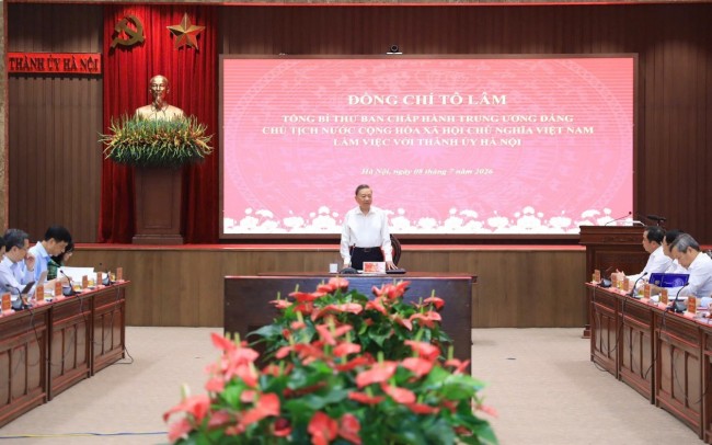 Tổng Bí thư, Chủ tịch nước Tô Lâm: Hà Nội phải kiên định mục tiêu tăng trưởng hai con số