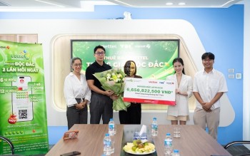 Lần đầu mua vé số trên Vietlott SMS, người phụ nữ tại Hưng Yên trúng giải độc đắc xổ số quay nhanh Lotto 5/35 hơn 6,6 tỷ đồng