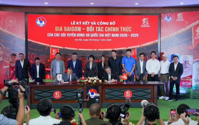 SABECO và VFF gia hạn hợp tác chiến lược, tiếp sức cho bóng đá Việt Nam giai đoạn 2026 - 2029