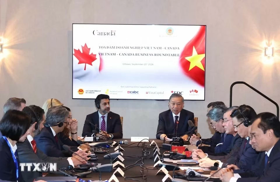 Tổng B&iacute; thư, Chủ tịch nước T&ocirc; L&acirc;m dự Tọa đ&agrave;m Việt Nam &ndash; Canada