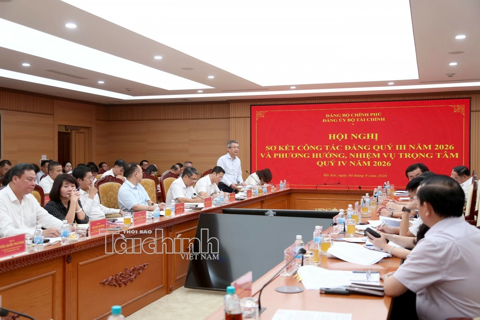 Đảng ủy Bộ Tài chính tổ chức Hội nghị sơ kết công tác đảng quý III năm 2026