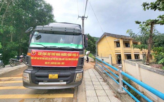 Xuất cấp bổ sung gần 451 tấn gạo dự trữ quốc gia hỗ trợ học sinh tỉnh Quảng Ngãi