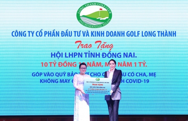 golf long thanh tai tro 10 ty dong cho chuong trinh me do dau tinh dong nai