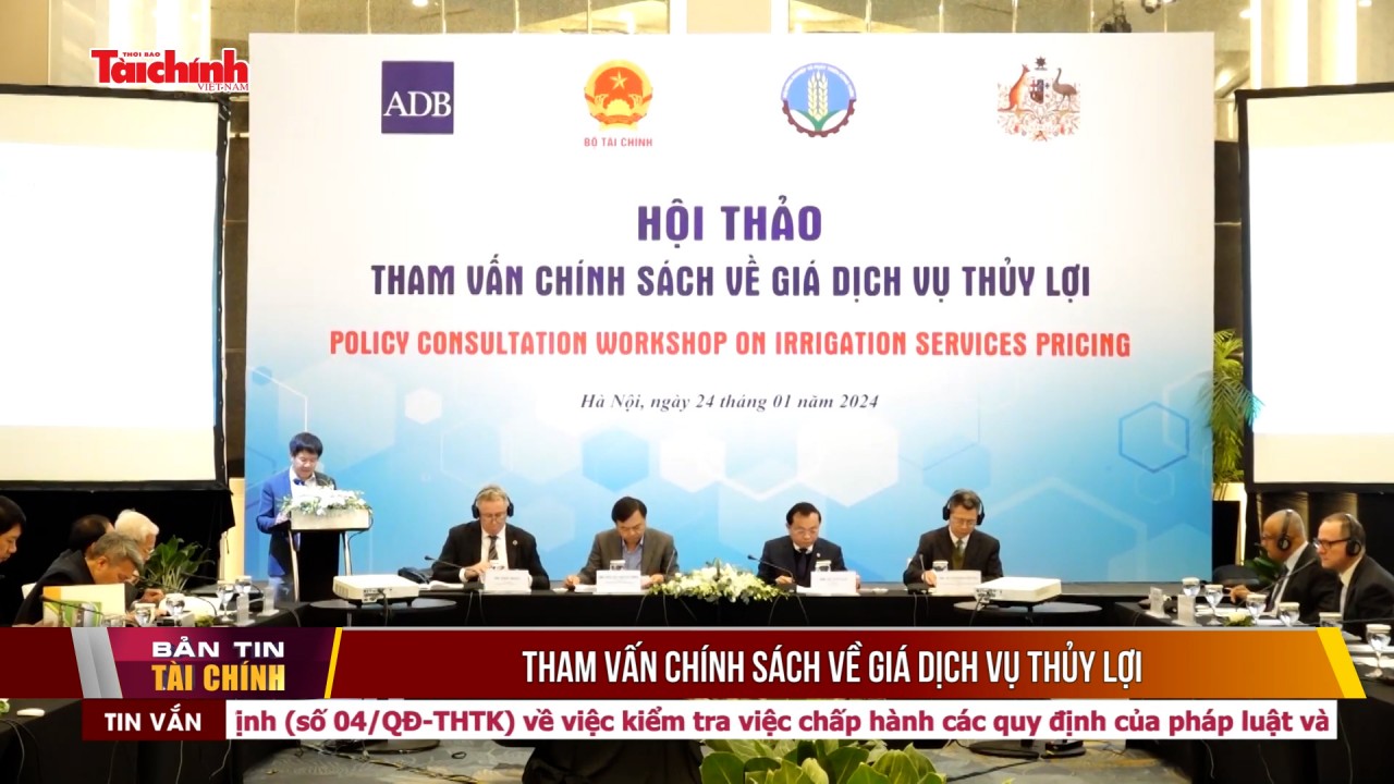 Tham vấn chính sách về giá dịch vụ thủy lợi