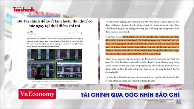 Tài chính qua góc nhìn báo chí tuần từ 6/10 - 12/10/2025